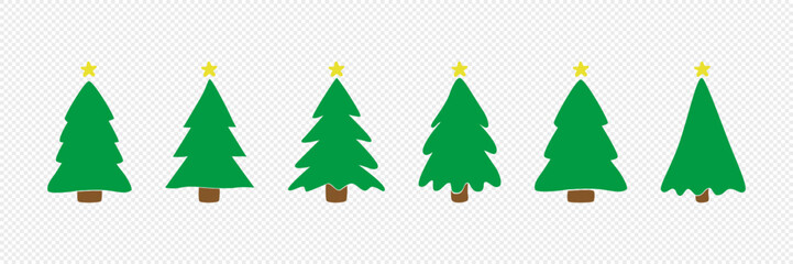 Christmas tree. Christmas. New year. Christmas tree on a white background. Vector.