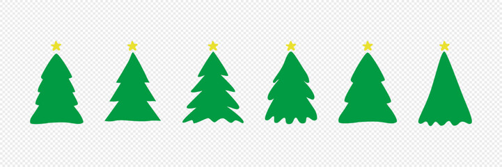 Christmas tree. Christmas. New year. Christmas tree on a white background. Vector.
