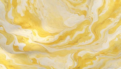 A soft marbled paper design in pale yellows and creams, with flowing lines that capture the warmth and lightness of a summer afternoon, Generative AI