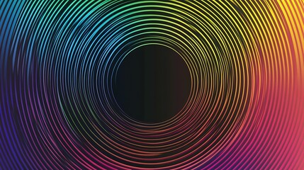 Obraz premium Abstract background with colorful concentric circles.