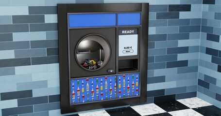 Express-Pfandautomat, Pfandautomat, Zukunft in blau 2