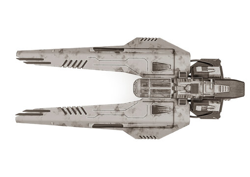 aircraft on white background top view