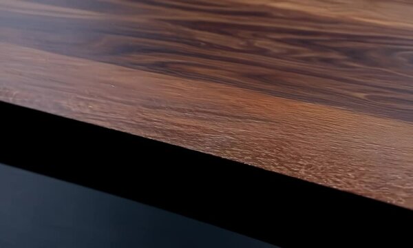 Dark pine wood surface with polish Video