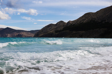 Croatia, Krk island. sea in autumn. vacation by the sea