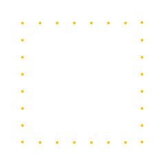 Daisy flower border frame template design. Suitable for poster, card, invitation, flyer. Flat decorative vector design isolated illustration.