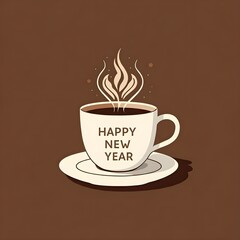 Obraz premium Celebrate New Year 2025 with New Beginnings 