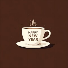 Obraz premium Celebrate New Year 2025 with New Beginnings 