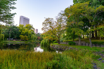 北海道　中島公園の風景