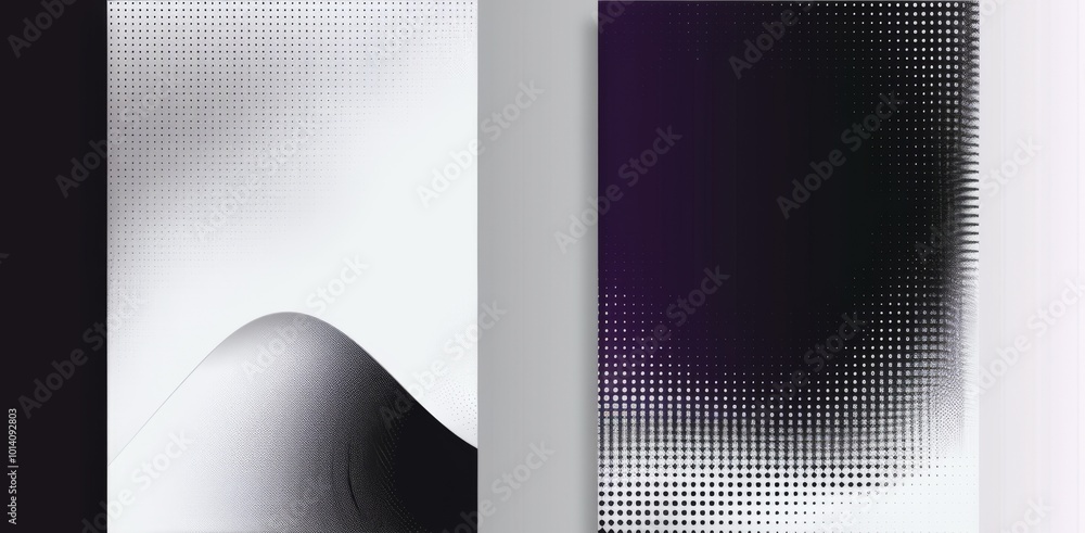 Poster set of 2 frame abstract violet gradient poster background vector set. modern cover template with vio