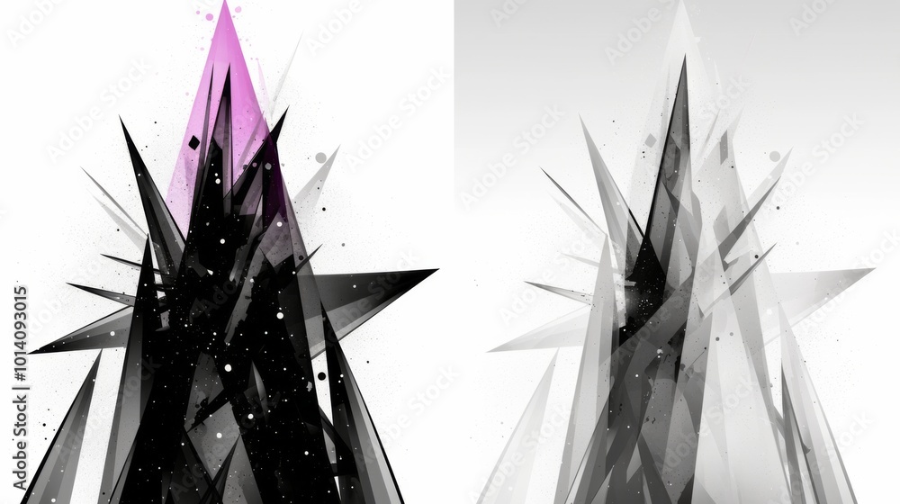 Poster set of 2 frame abstract violet gradient poster background vector set. modern cover template with vio
