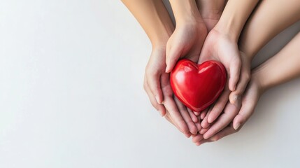 Fototapeta premium Hands Holding a Heart