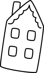 Doodle Gingerbread House