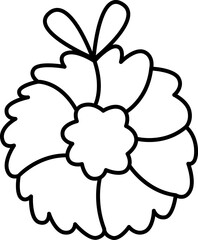 Lined Christmas Wreath