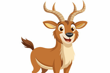 Fototapeta premium Markhor Animal Vector Illustrations: Happy, Funny, Yoga & Dance Designs, Explore vibrant Markhor animal vector designs with various emotions and activities