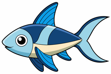 Swordtail Fish: Happy, Smiling, Funny & Expressive Vector Illustrations for Graphics Design, Expressive swordtail fish illustrations for vibrant graphic design projects