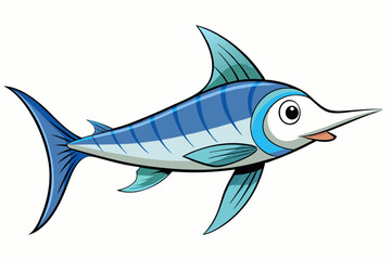 Swordtail Fish: Happy, Smiling, Funny & Expressive Vector Illustrations for Graphics Design, Expressive swordtail fish illustrations for vibrant graphic design projects