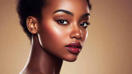 Fototapeta premium Young attractive African American model