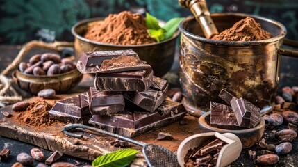 Rich Cocoa and Chocolate Ingredients for Delicious Treats