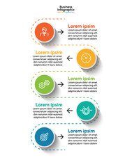 Business infographic design background template