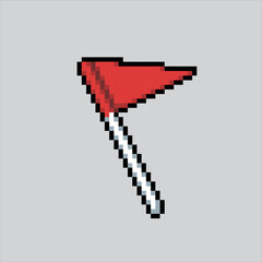 Pixel art illustration Corner Flag. Pixelated Football Soccer Flag. Soccer Football Corner Flag pixelated for the pixel art game and icon for website and video game. old school retro.
