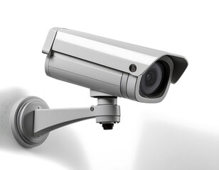 CCTV Surveillance Camera, Isolated in White Background, cut out