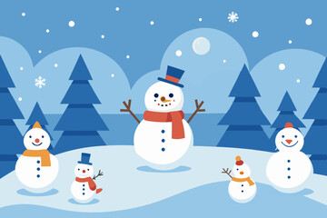 Merry Christmas  and happy new year greeting vector illustration