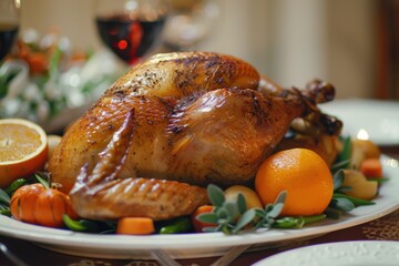 Thanksgiving Tradition Celebration with Family and Feast