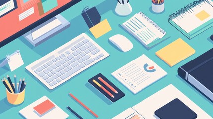 Desktop Workstation: Organized for Productivity