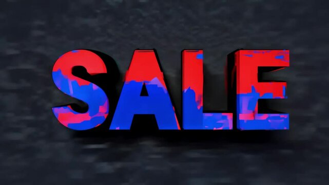 Flash sale announcement with vibrant text and dynamic background