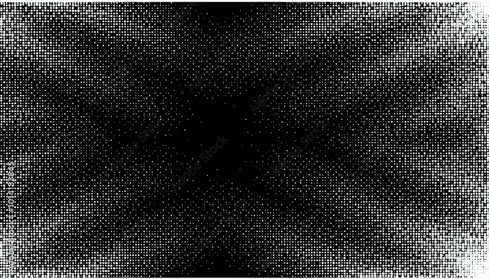 Poster grunge halftone dots vector texture background . border frame