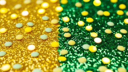 green and yellow glitter wallpaper - generative ai