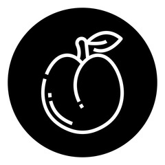 Peach Fruit Icon