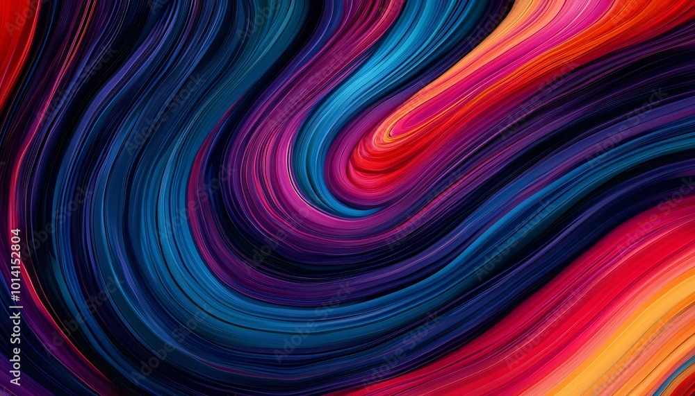 Aufkleber vibrant abstract swirl of colors creates a dynamic and energetic visual effect, perfect for modern d