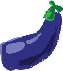 vector illustration of an eggplant