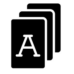 Playing cards icon.