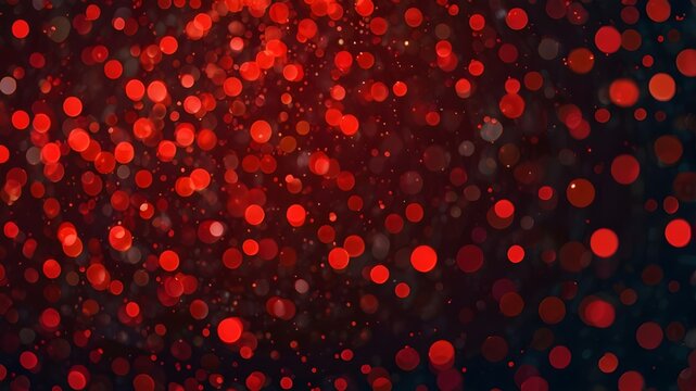 abstract circular red bokeh Generative AI

