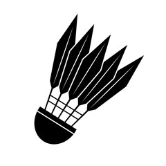 Badminton feather shuttlecock icon. Vector.