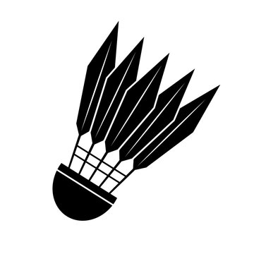 recommend clip art: Badminton feather shuttlecock icon. Vector.