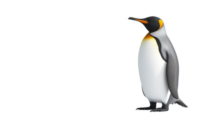 Obraz premium A penguin is standing on a white background