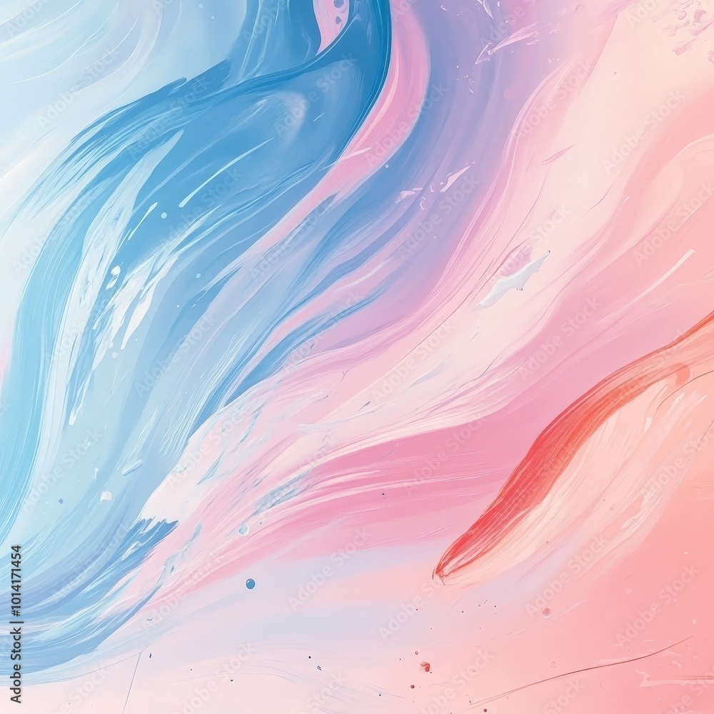 Poster uplifting quote with an abstract pastel background featuring soft swirls and brushstrokes, creating 