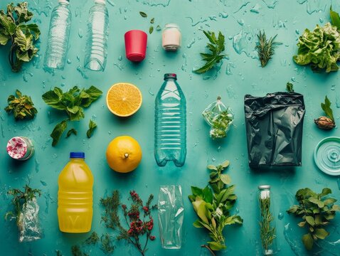 Bioplastics innovation in the circular economy, using plant-based materials to replace conventional plastics in packaging and products.