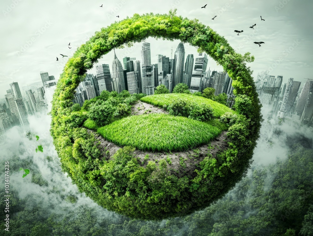 Poster circular and regenerative economies working together to create systems where products and processes 