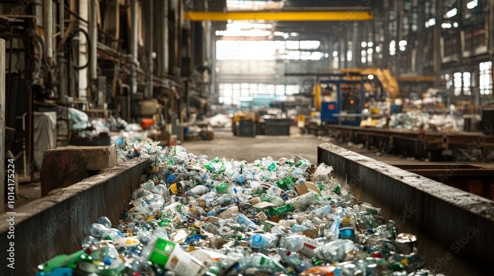 Aufkleber closed-loop recycling at a factory where products are designed for full recovery and reuse, minimizi