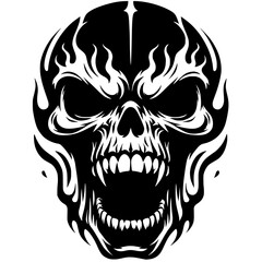 Skull image for t-shirt design