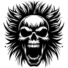 Skull image for t-shirt design