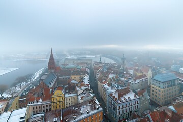 Fototapeta premium panoramic view of the old town of Gdansk, Poland