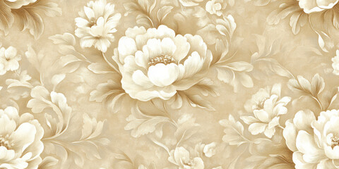 Retro style floral texture art background