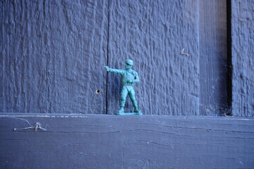 army man in the woods