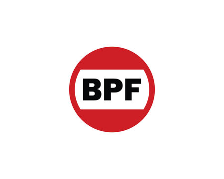 BPF logo design vector template. BPF