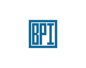 BPI logo design vector template. BPI